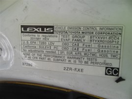 2011 Lexus CT200h White 1.8L AT #Z22794